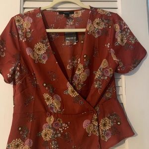 F21 BRAND NEW floral top